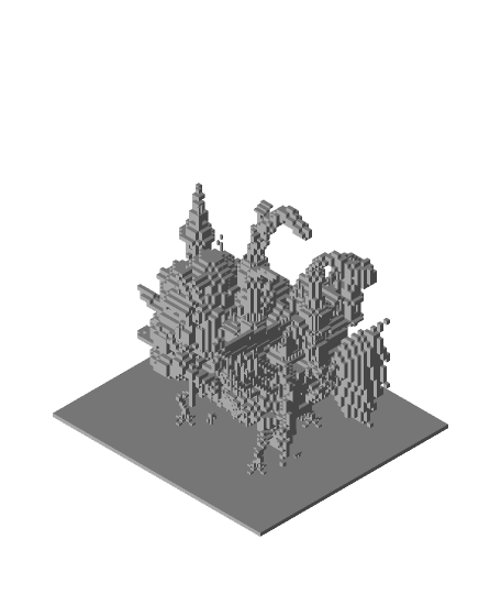 Minecraft Moving Castle 3d model
