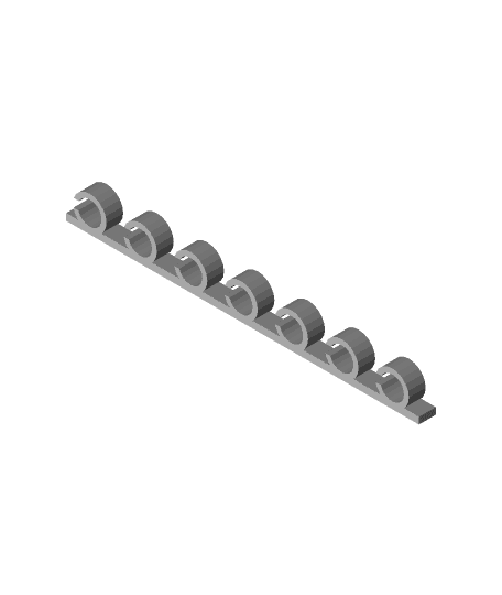 Simple Cable Management Tray 3d model