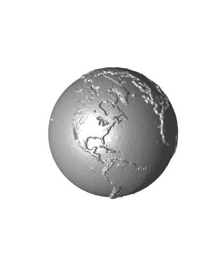 Earth Coin Bank 3d model