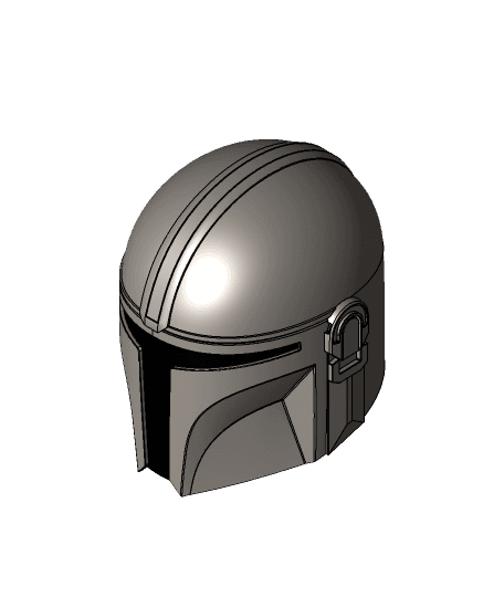 Mandalorian Helmet by Mattias Hellberg full viewable 3d model