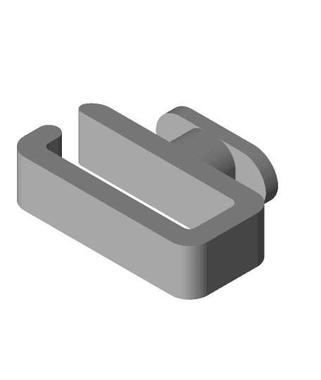 Cable Clip (Twist In) for 4040 Aluminium Extrusion 3d model