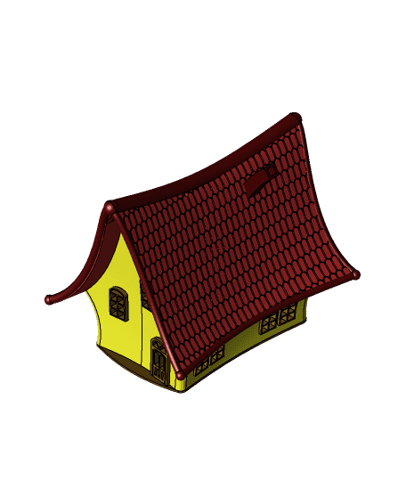 Curved Shack by 3DDon full viewable 3d model