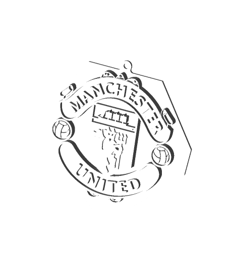 Manchester United keychain 3d model