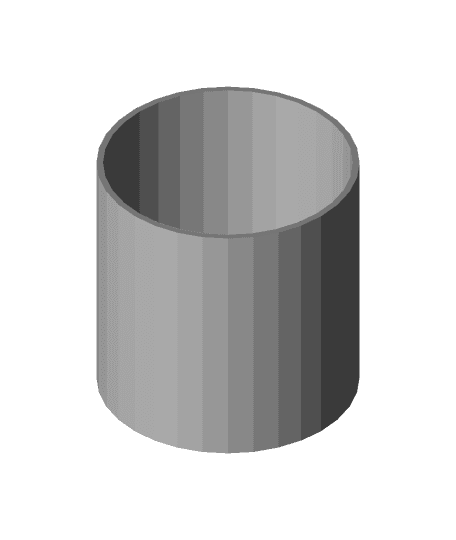 Cylinder Planter w Drain 3d model