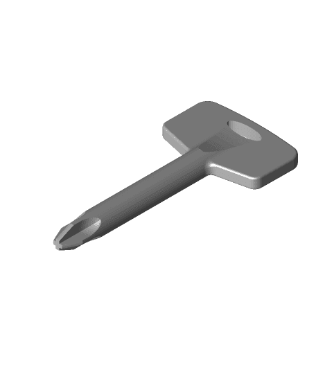 key formed phillips screwdriver v1 3d model