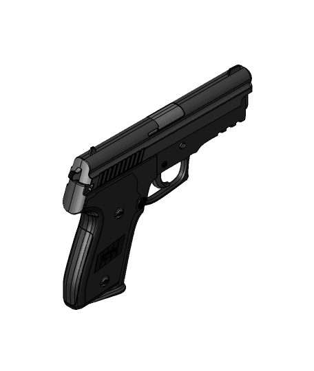 Sig P229 Gun by Mattia Borroni full viewable 3d model