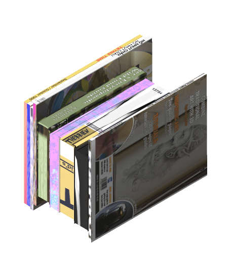 Nine_books.glb 3d model