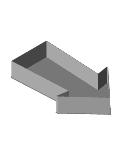 BLACK RIGHTWARDS ARROW, nestable box (v1) 3d model