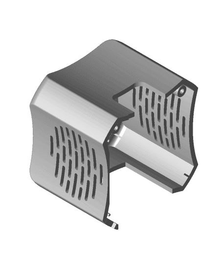 Ender 3 v2 stock fan shroud  by Galvanic full viewable 3d model