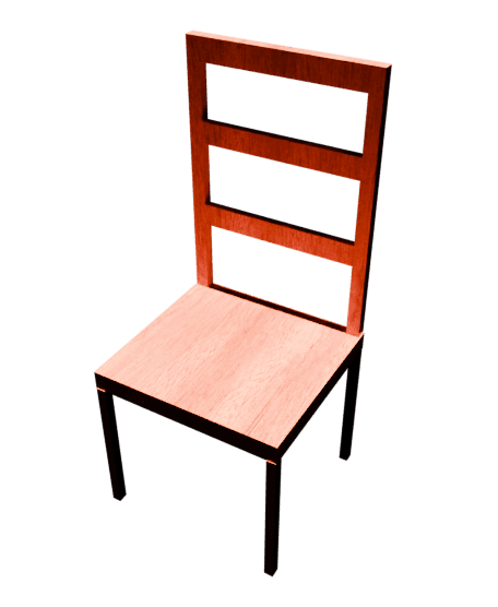 Wooden Chair 3d model