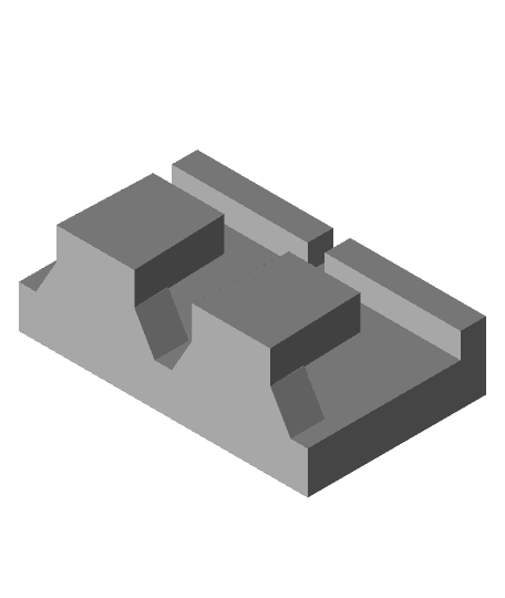 Slotcar track holder clip 3d model