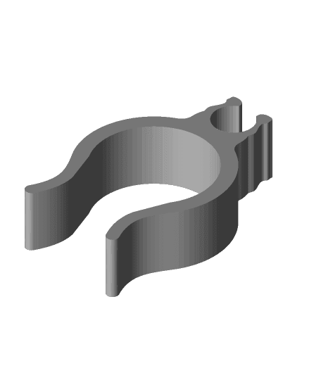 3/4 Conduit Wire Clip by thekylemars full viewable 3d model