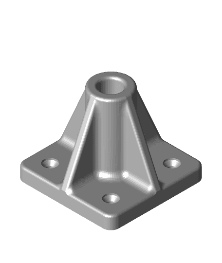 Magnifier Lamp Surface Mount Bracket 3d model
