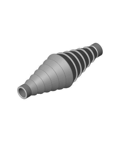 Tubbing adaptor unequal tapered 3d model