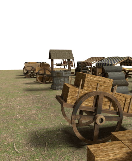 Medieval market PACK!!!! 3d model