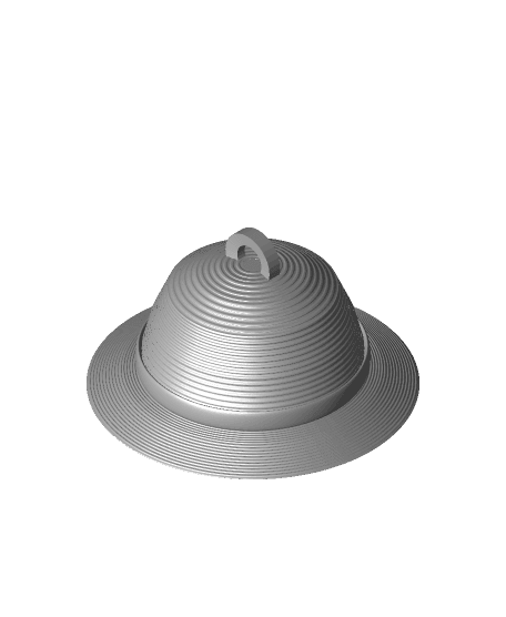 Straw Hat Keychain 3d model