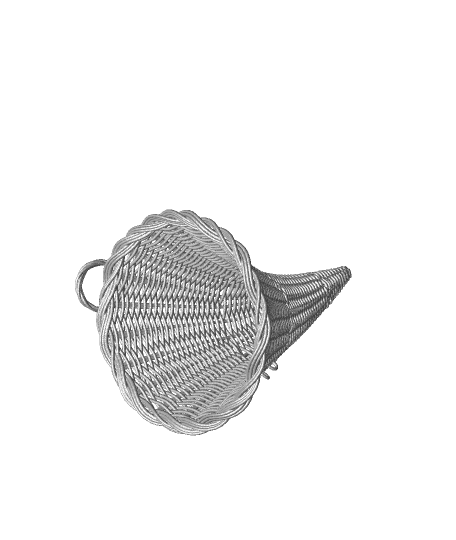 Cornucopia Basket.stl by Thangs3D full viewable 3d model