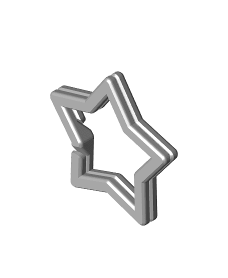 EZPZ Keyring Star 1" // Keychain Ring 3d model