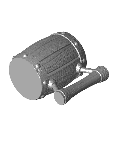 Tavern Beer Can Koozie with Handle 3d model