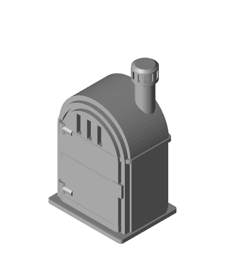FHW: Mini Town Toilet (28mm scale) by The Free Heathen Workshop full viewable 3d model