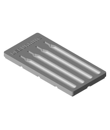 Gridfinity Holder for Noga EO2000 Deburring Tool 3d model