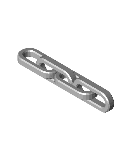 4 Chain Links 3d model