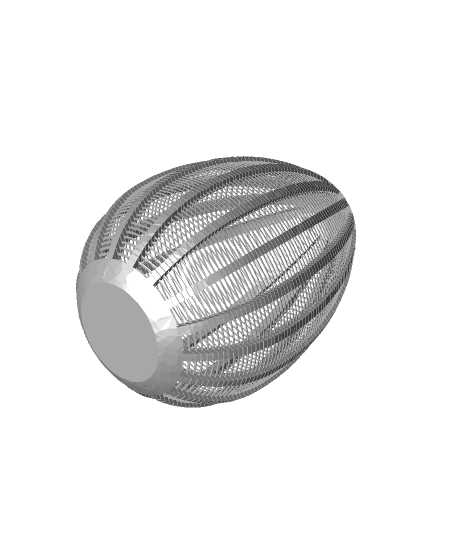 String Egg Ornament by 3dprintbunny full viewable 3d model
