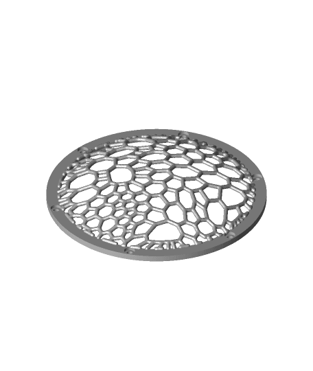 Voronoi Speaker Cover 3d model