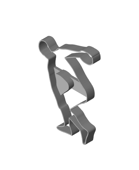 Discus Thrower - Cookie Cutter 3d model