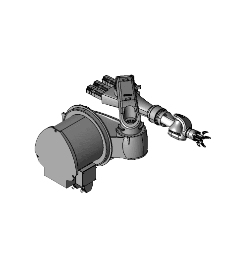 Kuka Robotic Arm.STEP by haktanyagmur full viewable 3d model