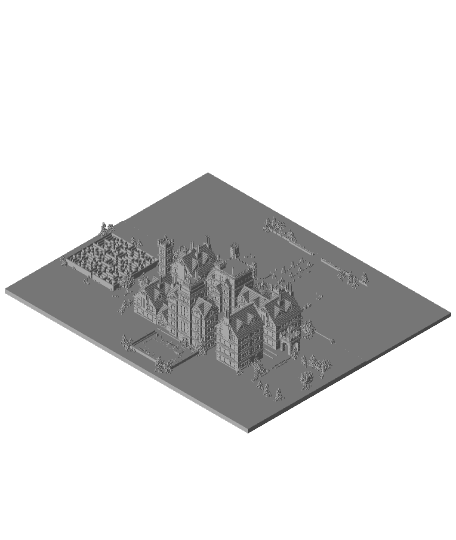 Minecraft Xavier School Mansion 3d model