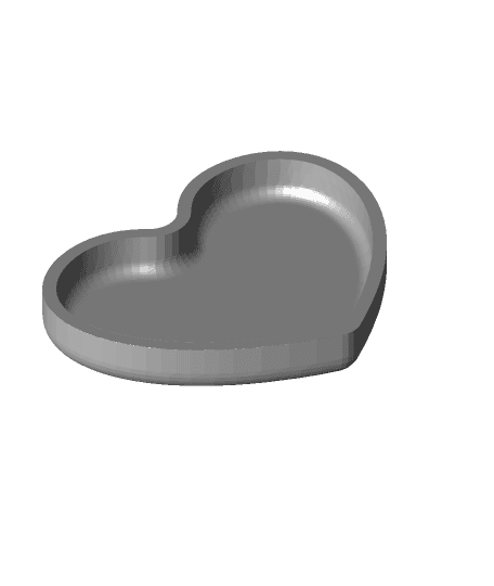 Heart-shaped Easy print box by Oddity3d full viewable 3d model