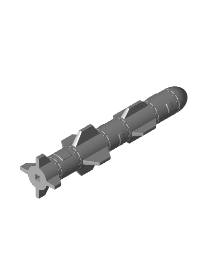 Missile Coin / Ring Tray 3d model