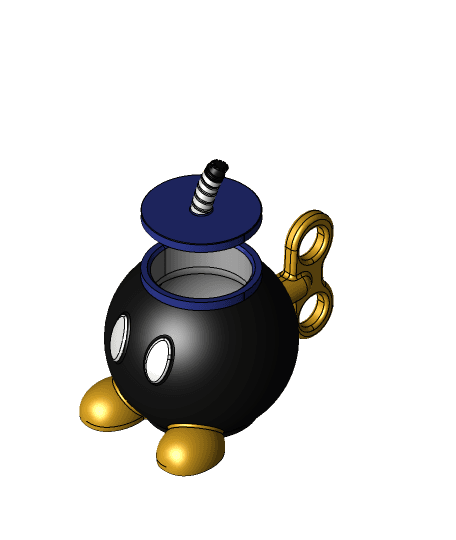 Bobby the Bob-Omb Cup - 12oz Mario Themed Can Cup! 3d model