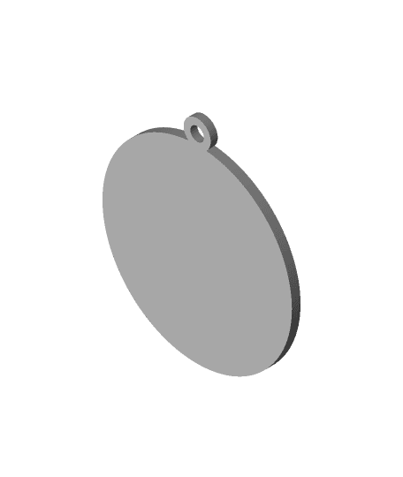 "No Oil" Keychain Tag 3d model