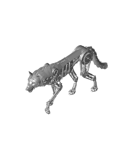 Wolf Mechanical robot 3d model