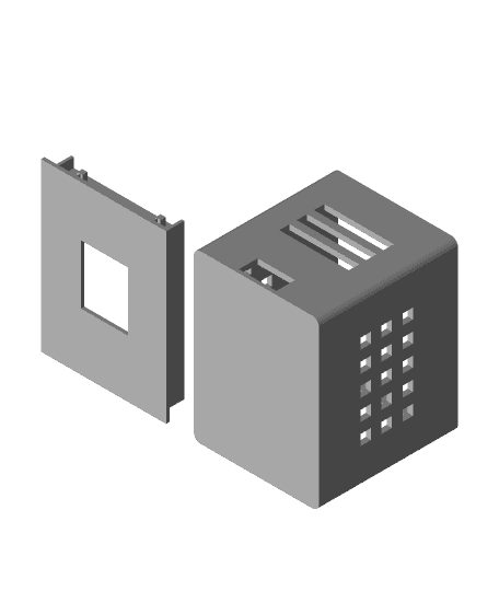 ESP8266 Clock Box 3d model
