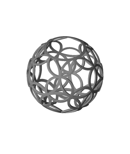 Dual circles (stereographic projection) 3d model