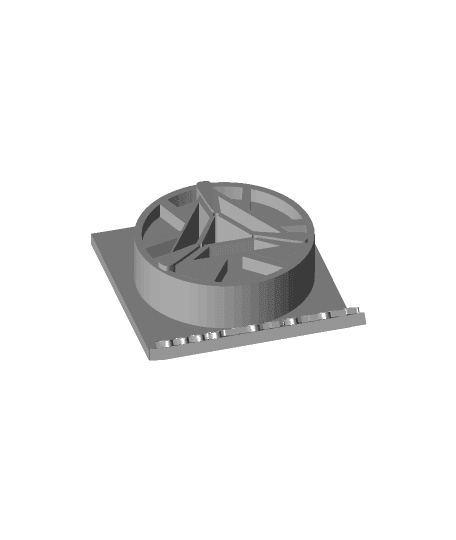 arc reactor plaque paperweight.stl 3d model