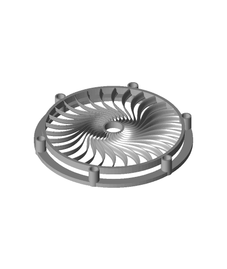 #3DPNSpeakerCover Turbine Speaker Cover 3d model