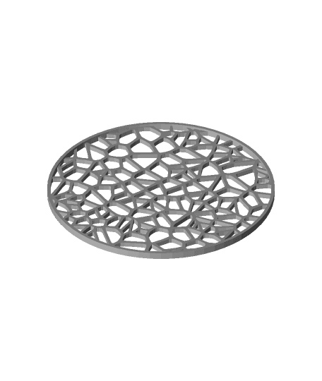 Voronoi Coaster  by udenjpg full viewable 3d model