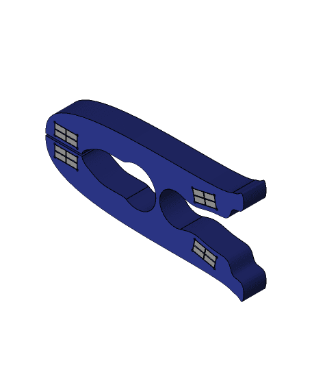 Magnetic Bag Clip V4 3d model