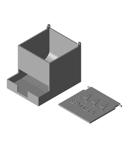 3D Design AAA Battery Box . 3d model