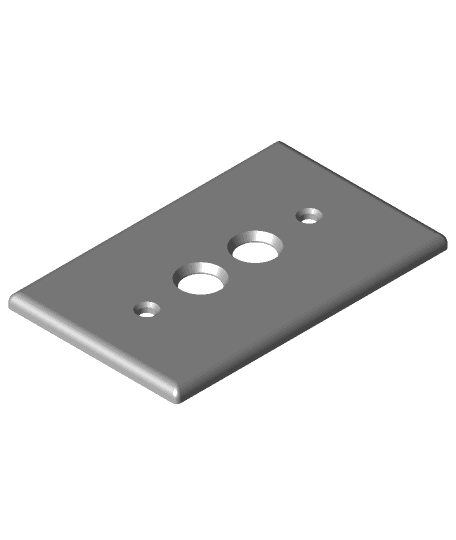 Old style light switch 3d model