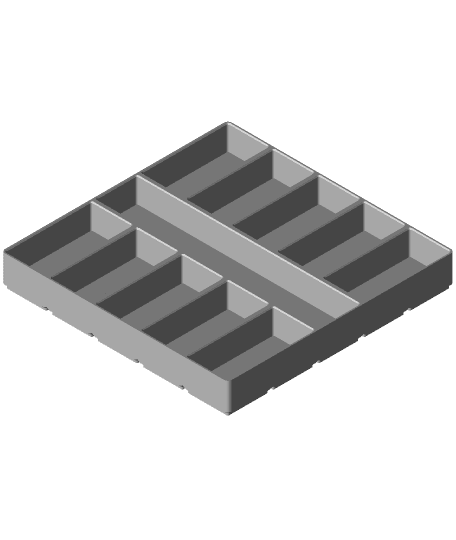 Gridfinity Modified 5x5x30-13 by yellow.bad.boy full viewable 3d model