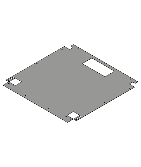 Ender6-BoardPlate-Redesigned 3d model