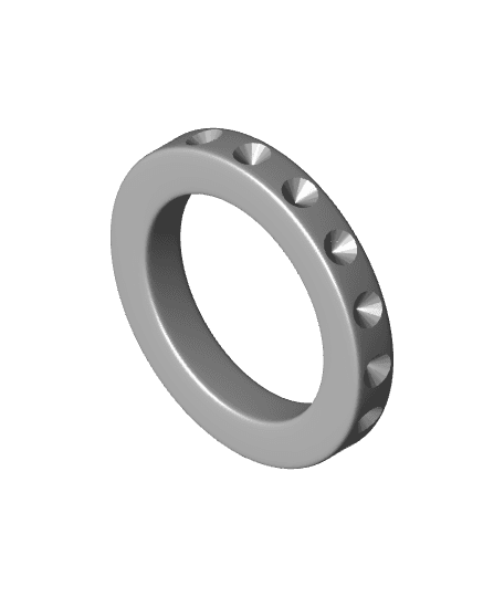 gold Ring US size 8 / 18.14 mm by Animarte3d full viewable 3d model