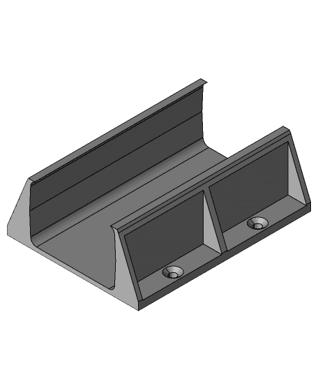 Power brick bracket under desk mount 3d model