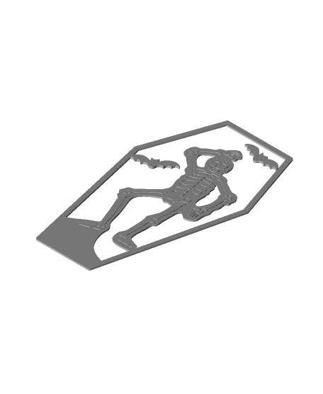 Skeleton Coffin Box 💀 3d model