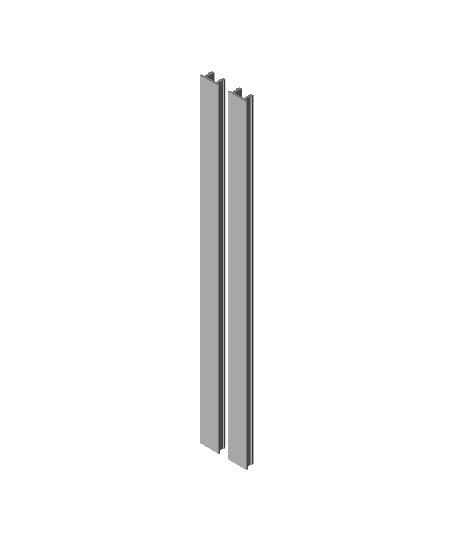 Ender 3 Pro Push-in V-slot covers (minimalist) 3d model